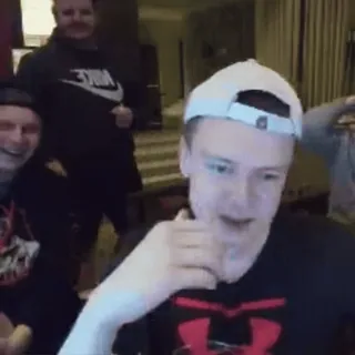 😪 31edd8b2 mensen, groep, glimlachend, binnen whatsapp sticker