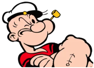 😅 05e84830 Popeye kartun, karakter, pelaut, Popeye telegram sticker