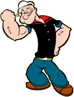 😏 e95a7809 Popeye kartun, pelaut, Popeye, karakter, klasik, animasi telegram sticker