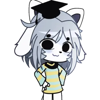 🙀 18dd1559 アニメ, 卒業, かわいい, 動物, キャラクター, 漫画 telegram sticker