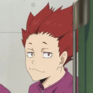 🍁 58fc3dc9 Tendō Satori Haikyuu!! เท็นโด ซาโตริ, ไฮคิว!!, อนิเมะ, ตัวละคร, เท็นโด telegram sticker