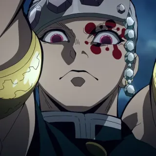 👿 604ce9cd Tengen Uzui Demon Slayer anime, demon slayer, tengen uzui, blood whatsapp sticker