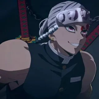 💎 440a5cef Tengen Uzui Demon Slayer Anime, Demon Slayer, Tengen Uzui, Espadas, Arma, Luta, Mangá telegram sticker