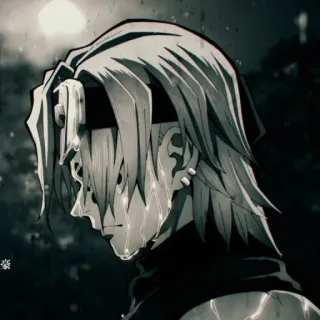 💎 55a8c547 Uzui Tengen Demon Slayer Anime, Demon Slayer, Uzui Tengen, Triste, Chorando telegram sticker