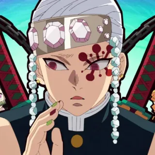 💎 58c118dc Tengen Uzui Demon Slayer Anime, Demon Slayer, Mangá, Tengen Uzui, Uzui, Sangue, Entretenimento telegram sticker