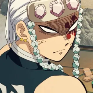 💎 80a6cc63 Tengen Uzui Demon Slayer Anime, Demon Slayer, Tengen Uzui, Personagem de anime, Ferido, Bravo telegram sticker