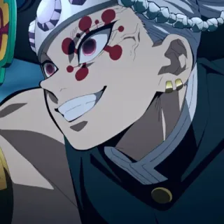 💎 bb211150 Tengen Uzui Demon Slayer Tengen Uzui, Demon Slayer, Anime, Guerra, Luta, Arma telegram sticker