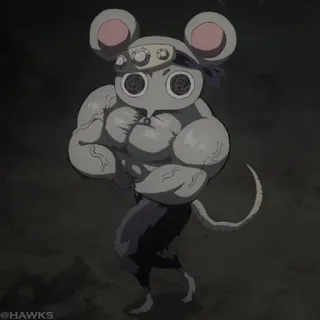💎 24727d97 mouse, anime, muscular, funny, cartoon telegram sticker