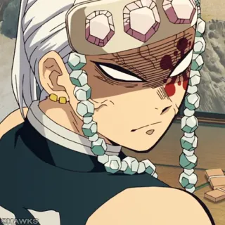 💎 459b0ac4 Tengen Uzui Demon Slayer anime, demon slayer, uzui, tengen, injury telegram sticker