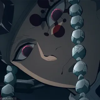 💎 527265d2 Gyutaro Demon Slayer anime, demon, sword, battle, kakizome, upper rank six telegram sticker