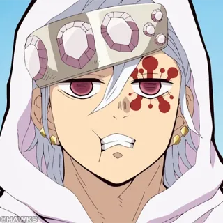 💎 ba2a8163 Tengen Uzui Demon Slayer anime, tengen uzui, demon slayer, hashira, blood telegram sticker