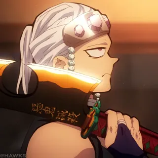 💎 bcfb341d Tengen Uzui Demon Slayer anime, demon slayer, tengen uzui, swords, fighter, hashira telegram sticker