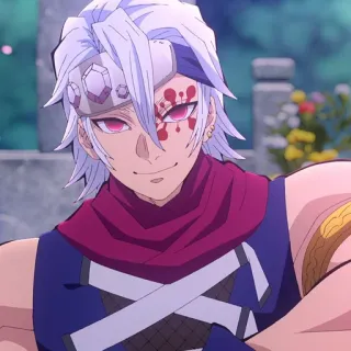 🙂 65755b1e Tengen Uzui Demon Slayer Аниме, Тенген Узуй, Клинок, рассекающий демонов, Персонаж, Аниме персонаж whatsapp sticker