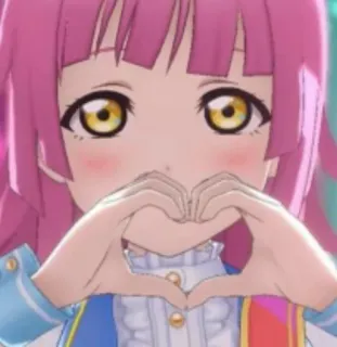 ❤️ 73569b99 anime, cute, heart, love, cartoon, girl telegram sticker