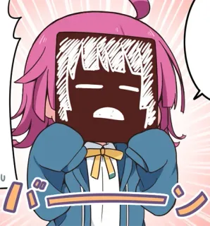 😒 b7c2af7e バシーン anime, manga, cartoon, character, comic telegram sticker