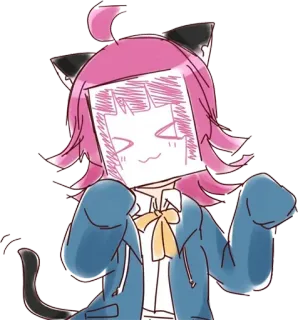 😽 be668ade anime, cat, cartoon, sticker, art, cute telegram sticker