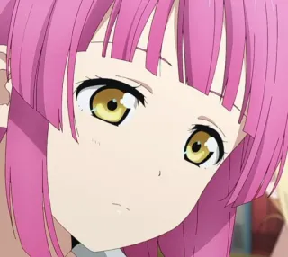 😞 c5769be2 anime, girl, pink hair, cute, character, portrait telegram sticker