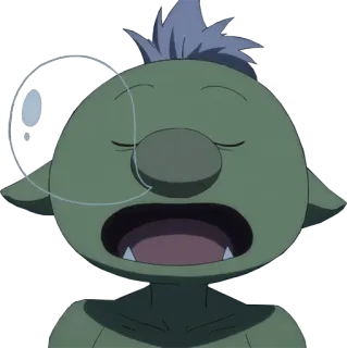 😪 2e839693 potwór, anime, goblin, fantasy telegram sticker