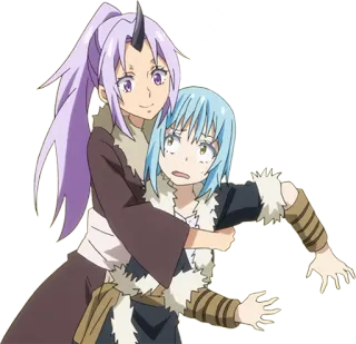 🤗 e04761b4 Rimuru Tempest That Time I Got Reincarnated as a Slime Anime, Shuna, Rimuru, Slime, Isekai, Fantasy telegram sticker