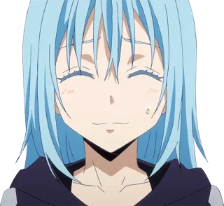 🙂 a393aacf Rimuru Tempest That Time I Got Reincarnated as a Slime anime, manga, Rimuru, Tempest, smile telegram sticker