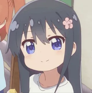 🎐 1a066d6c Anime, Hoạt hình, Dễ thương, Cô gái, Nhân vật, Cười telegram sticker