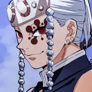 🌙 53ef6dff Tengen Uzui Demon Slayer 애니메이션, 귀멸의 칼날, 텐겐 우즈이, 캐릭터, 엔터테인먼트, 애니메이션 whatsapp sticker