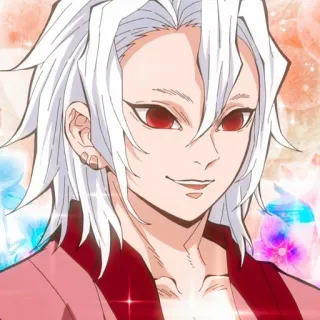 🌙 a9c71745 Tengen Uzui Demon Slayer 애니메이션, 귀멸의 칼날, 텐겐, 캐릭터 whatsapp sticker