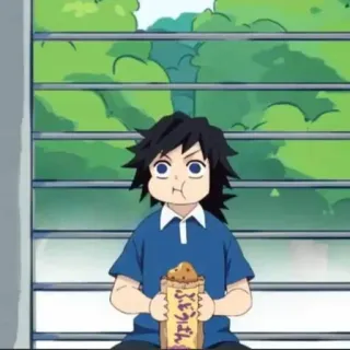 🌊 c17b7734 Giyu Tomioka Demon Slayer ふどうぐん 애니메이션, 귀멸의 칼날, 토미오카 기유, 만화 whatsapp sticker