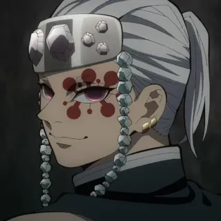 🌙 d22717f8 Tengen Uzui Demon Slayer 애니메이션, 귀멸의 칼날, 텐겐 우즈이, 우즈이, 주, 소리 주 whatsapp sticker