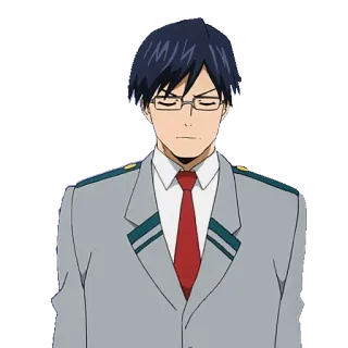 😐 65ae1851 Tenya Iida My Hero Academia アニメ, 漫画, キャラクター, 学生, ヒーロー, 僕のヒーローアカデミア, 飯田天哉 telegram sticker