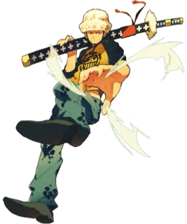 🙃 c91023b0 Trafalgar Law One Piece 特拉法尔加·罗, 海贼王, 动漫, 漫画, 剑, 角色 telegram sticker