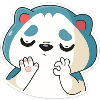 👌 5d62f073 animal, pegatina, dibujos animados, lindo, triste, oso telegram sticker