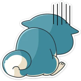 😫 ecfdea7f pegatina, azul, dibujos animados, personaje, triste, abatido, aislado telegram sticker