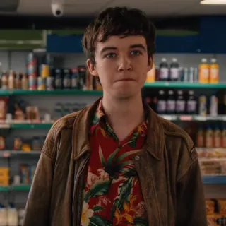 🔪 5f7ac250 Otis Milburn Sex Education Сериал, Подростковая драма, Netflix, Персонаж, Портрет telegram sticker