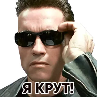 😎 69037b1b Я КРУТ! Arnold Schwarzenegger, Película, Celebridad, Actor, Hombre, Gafas de sol whatsapp sticker