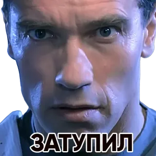 🙄 9137575b ЗАТУПИЛ cara, hombre, ruso, texto, meme whatsapp sticker