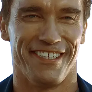 🤣 dddbee02 Arnold Schwarzenegger actor, famoso, sonrisa, cara whatsapp sticker
