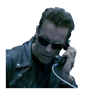 📞 37a8ebfb Terminator Cyborg, Android, Film, Handy, Terminator, Arnold Schwarzenegger, Maschine telegram sticker