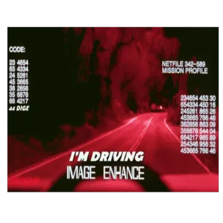 🚗 62ea3ba8 I'M DRIVING IMAGE ENHANCE Fahren, Straße, Bildverbesserung, Code, Mission telegram sticker