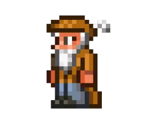 🌎 fe981a1c Guide Terraria terraria, hướng dẫn, npc, pixel art, game telegram sticker