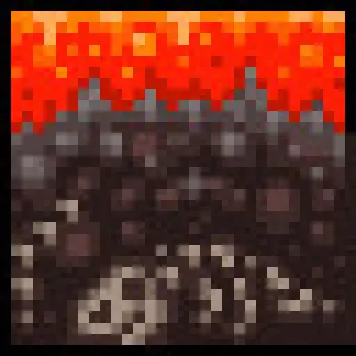 🔥 ca9a14f2 Lava, Feuer, Pixel, Textur, Digital whatsapp sticker