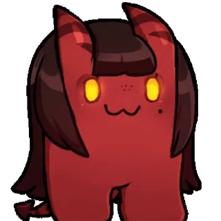 👺 31646ee5 悪魔, かわいい, カワイイ, 悪霊, ステッカー telegram sticker