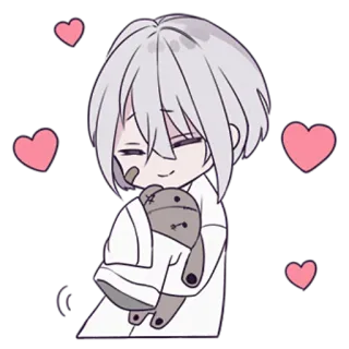 🥰 7e3bb316 Anime, Chibi, Słodkie, Serce, Kawaii, Kreskówka telegram sticker