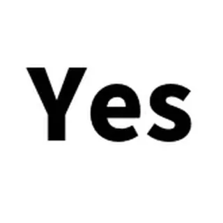 💬 a5c727f5 Yes 네, 긍정, 동의, 단어, 긍정적 telegram sticker