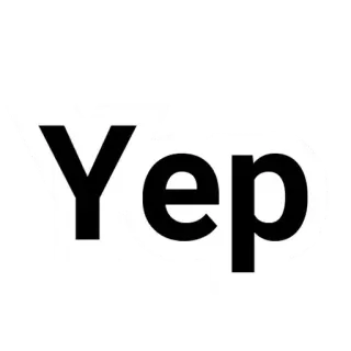 💬 c5139668 Yep 긍정, 네, 동의, 확인, 멋짐, 응 telegram sticker