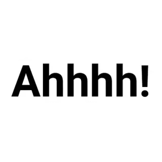 💬 d364c09d Ahhhh! 비명, 두려움, 표정, 공황, 놀람, 감정, 소리 telegram sticker