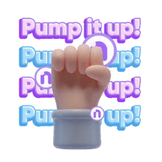 🤜 5fd7f66f Pump it up! pump it up, fist, celebration, encouragement, motivation telegram sticker