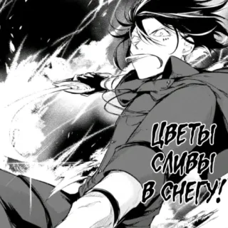 ❤ 2b9ffff8 ЦВЕТЫ СЛИВЫ В СНЕГУ! Anime, Manga, Neve, Fiori telegram sticker