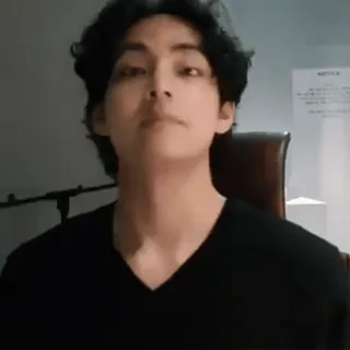 ♾ 9fdb0423 V kpop, singer, idol, v, bts telegram sticker