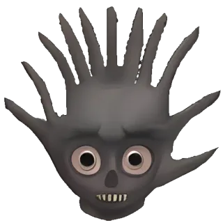 🥑 936a8c14 monster, makhluk, seram, tangan, wajah, menakutkan whatsapp sticker